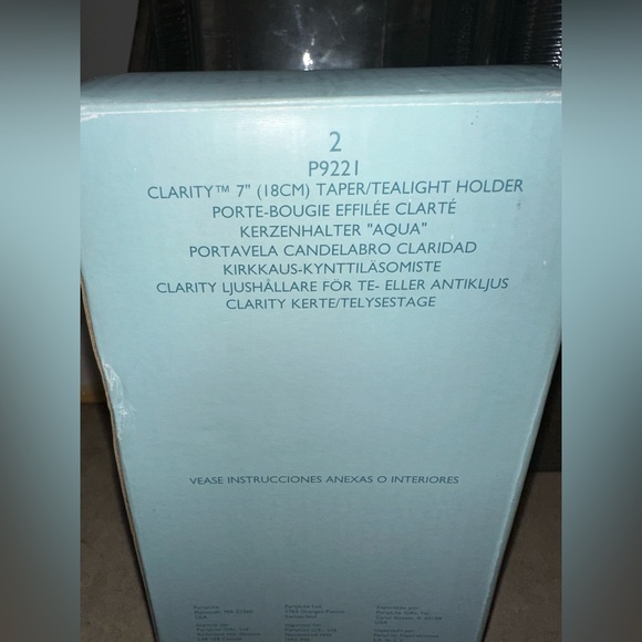 Partylite Clarity Votive Taper Tealight Holder‎  #P9222 5” & #P9221 7” USA - Picture 8 of 8